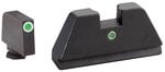 AmeriGlo i-Dot Glock XL Height Sights GL-191 Front Green Tritium Rear