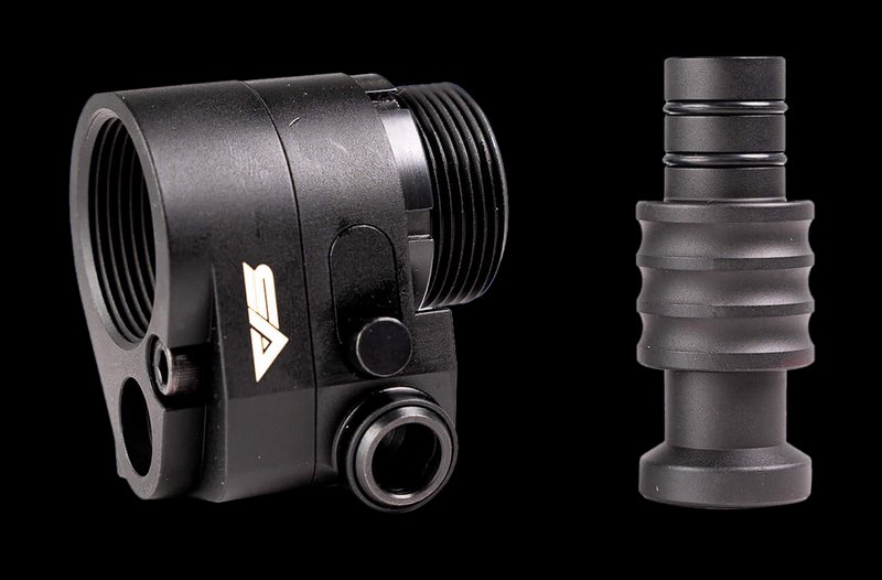Sylvan Arms Gen 4 AR Folding Stock Adapter Left Fold 7075 Billet Aluminum Black ARH400-L