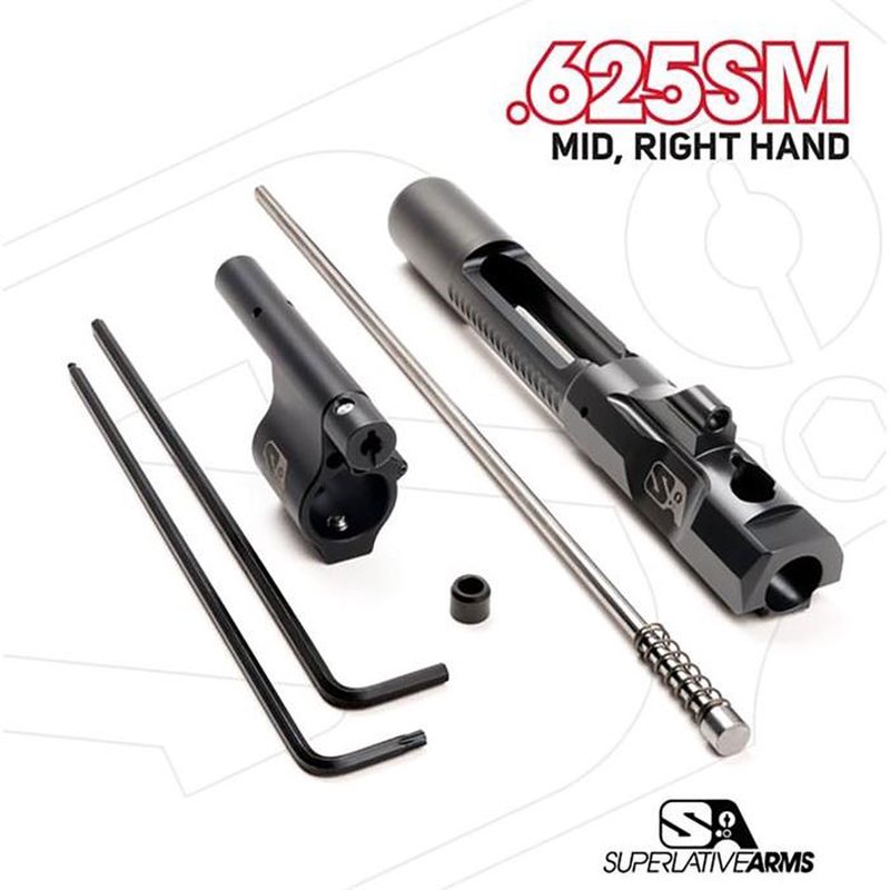 Superlative Arms SABO-PS-RFD-M625SM Mid-Length Adjustable Piston System .625" Gas Block
