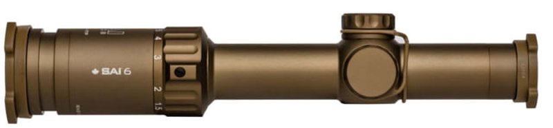 SAI Optics SAI 6 1-6x24mm .1 MRAD FFP 6.8 BDC Rapid Aiming Feature Riflescope RNG16-T170-C30