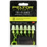 3M Peltor 97317 Sport Tri-Flange Reusable Earplugs 26 dB Yellow (3 Pair)