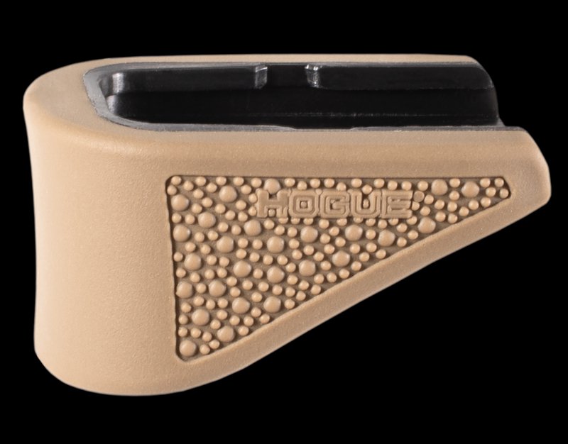Hogue Glock 42 .380 6rd Magazine Extension Base Pad FDE Overmolded Rubber 18223