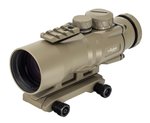 TRYBE Optics SLED 5x36mm Compact Prism Scope Red Dot Sight, 36mm Tube, Color: Black, FDE, Tube Diameter: 36 mm