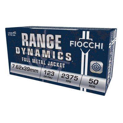 Fiocchi 7.62x39mm 123 Grain FMJ Centerfire Rifle Ammo