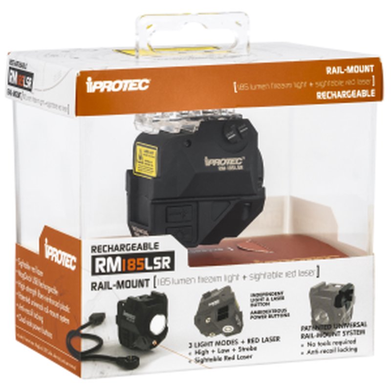 iProtec IPR-SPS-0003 185 Lumen Rail Light Red Laser Combo