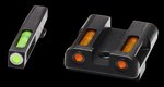 Hi-Viz LiteWave H3 Glock 17/19 Tritium Litepipe Night Sight Set, Green/Orange - GLN425