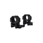 UTG Max Strength Tactical 4 Hole QD Picatinny Scope Rings Matte Black Medium