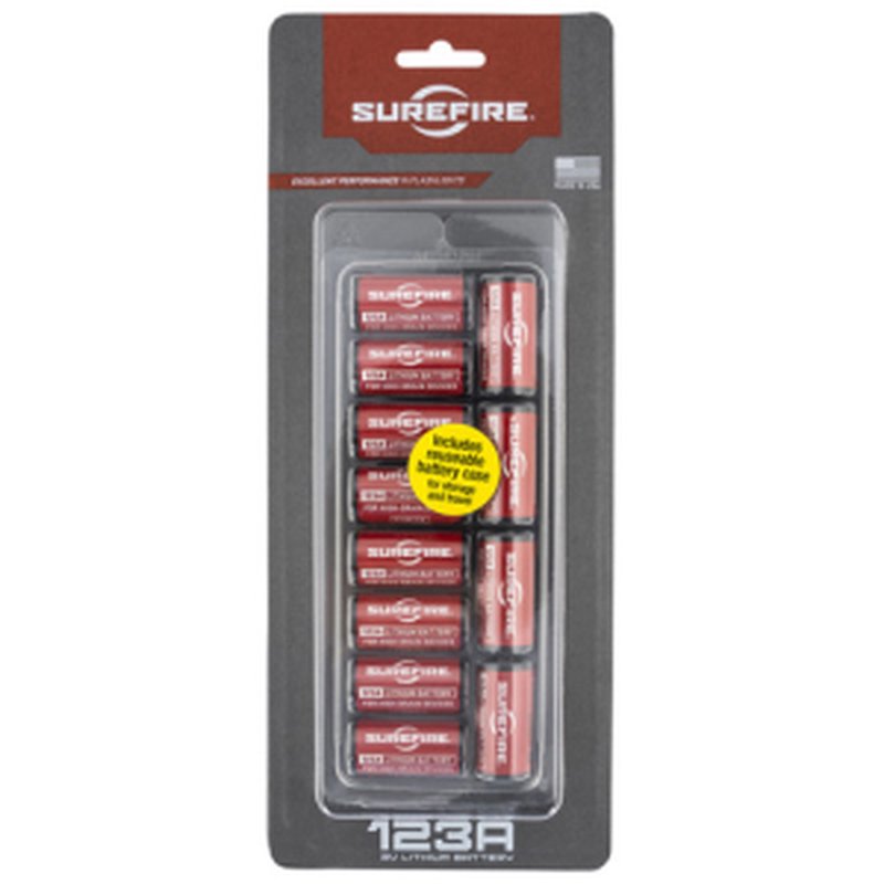 SureFire SF12ABBCS CR123A 3V 1550 mAh 12pk Clamshell