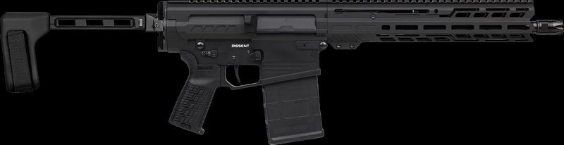 CMMG Dissent MK3 8.6mm Blackout AR-10 Pistol 12.50" Barrel 20rd 33A380C-AB