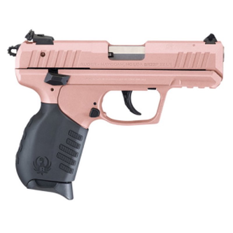 Ruger SR22 22LR Pistol 3.5in Rose Gold Black Semi-Automatic Handgun