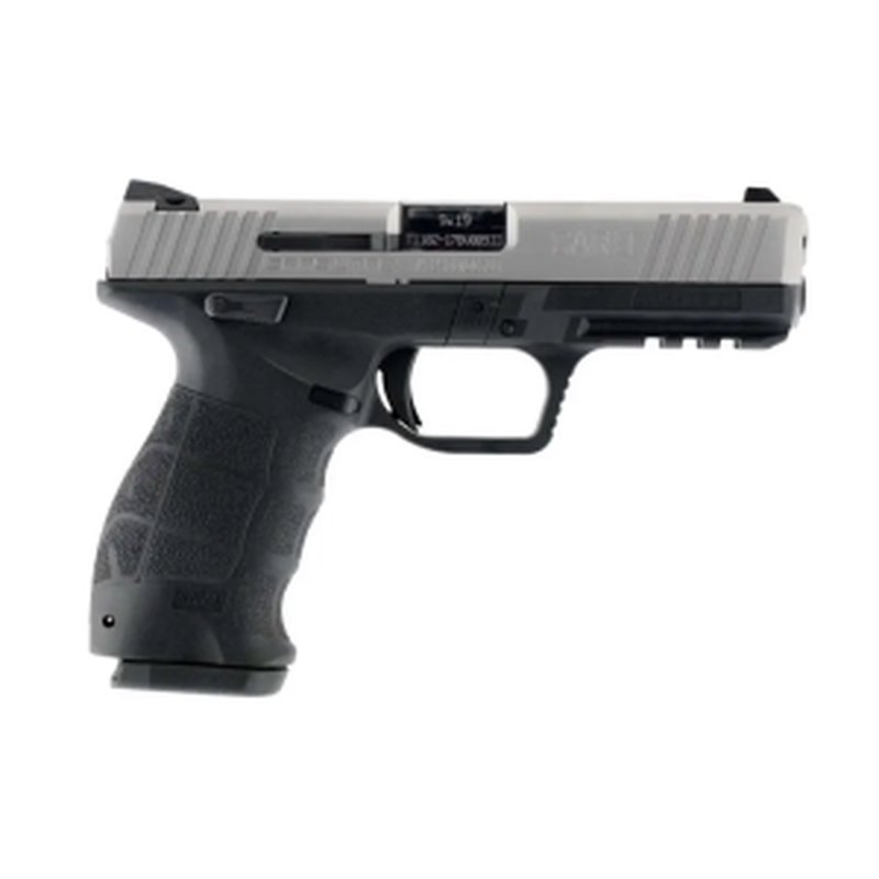 Sar USA SAR9ST 9mm pistol 4.40 inch Black Steel Slide Interchangeable Backstrap Grip