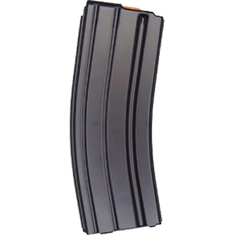 RWB Mag AR15 30rd Aluminum/Aftermarket Magazine with Orange Follower (Black) for .223/5.56 NATO