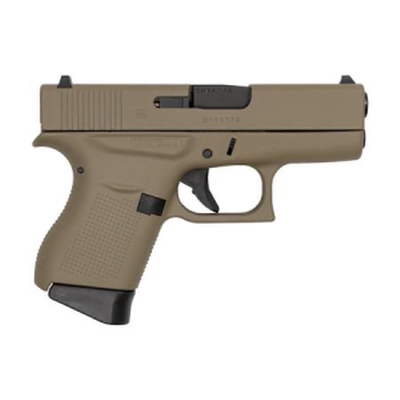 Glock 43 9mm Single Stack Pistol Flat Dark Earth Cerakote