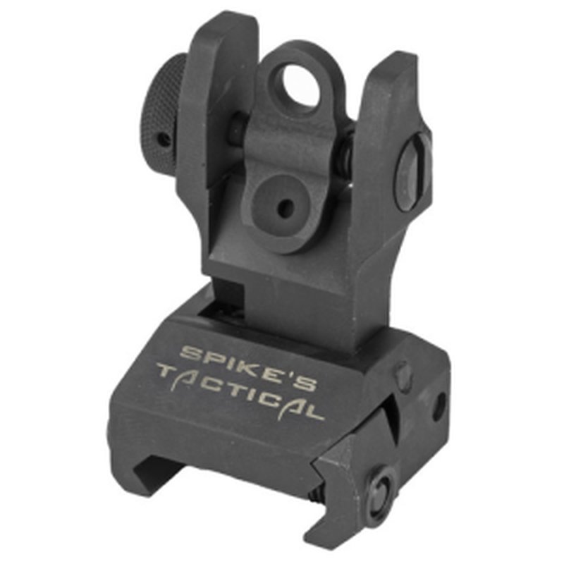 SPIKES TACTICAL Rear Folding Sight Black