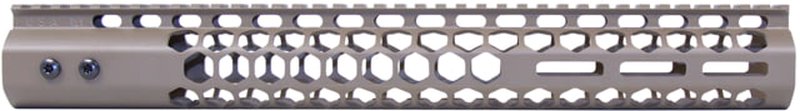 Guntec USA Honeycomb M-LOK Free Floating Handguard With Monolithic Top Rail
