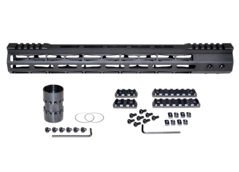 Presma AR-10 LR 308 Super Light M-LOK Series Free Float Handguards w/ Partial Top Rail, DPMS Low Profile