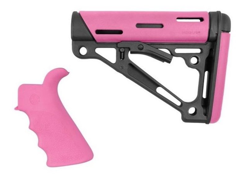 Hogue AR15/M16 Kit Beavertail Grip OverMold Collapsible Buttstock