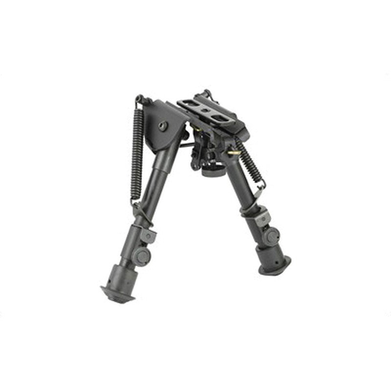 NCSTAR 5.5-8\" Bipod w/ Spring Loaded Folding Action & Friction Lock Legs Fits Most Weaver/Picatinny Rifles, Black - ABPGC