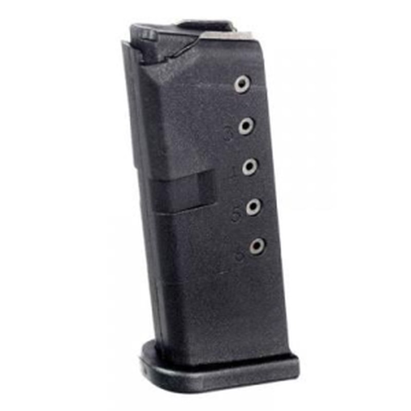 ProMag Glock 43 9mm Magazine 6-Round Black Polymer (GLK-12)