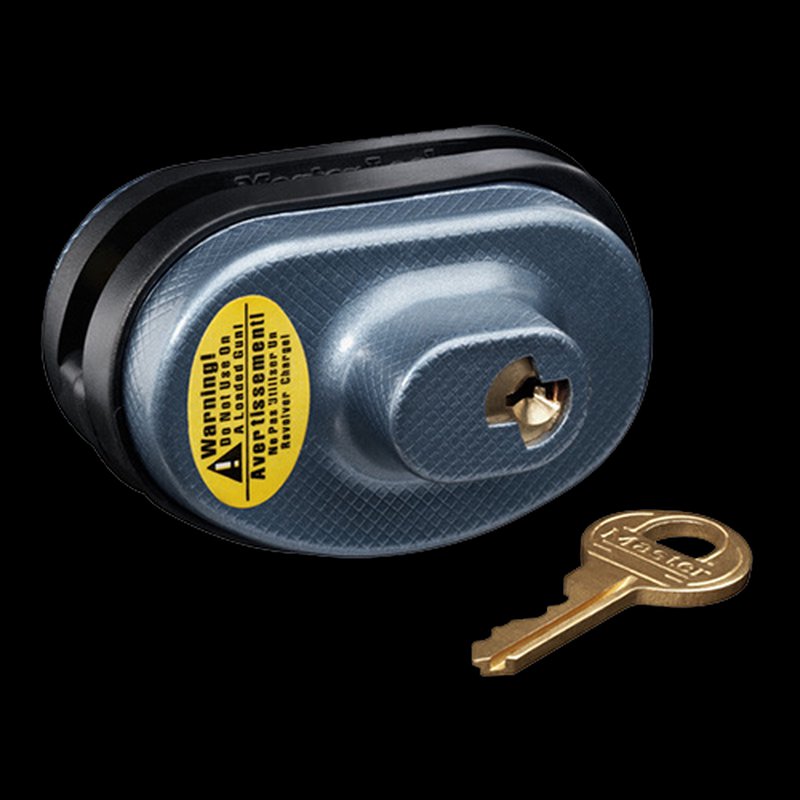 Master Lock 90DSPT Gun Trigger Lock Keyed Different Steel Zinc Rubber Pads