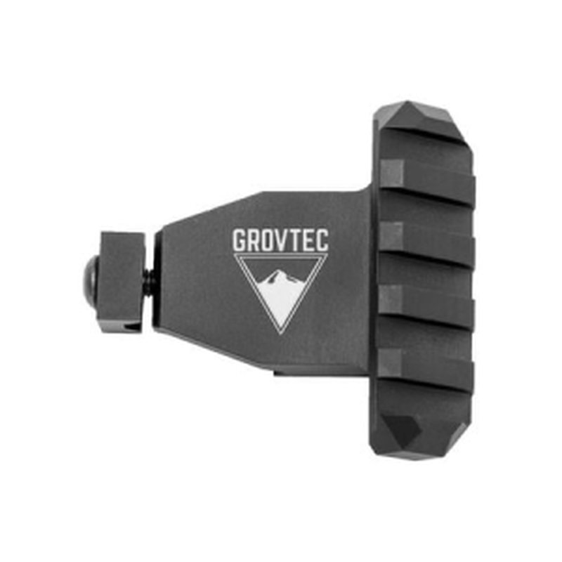 Grovtec PAR 45 Angled Picatinny Rail, Offset, Black Anodized Aluminum