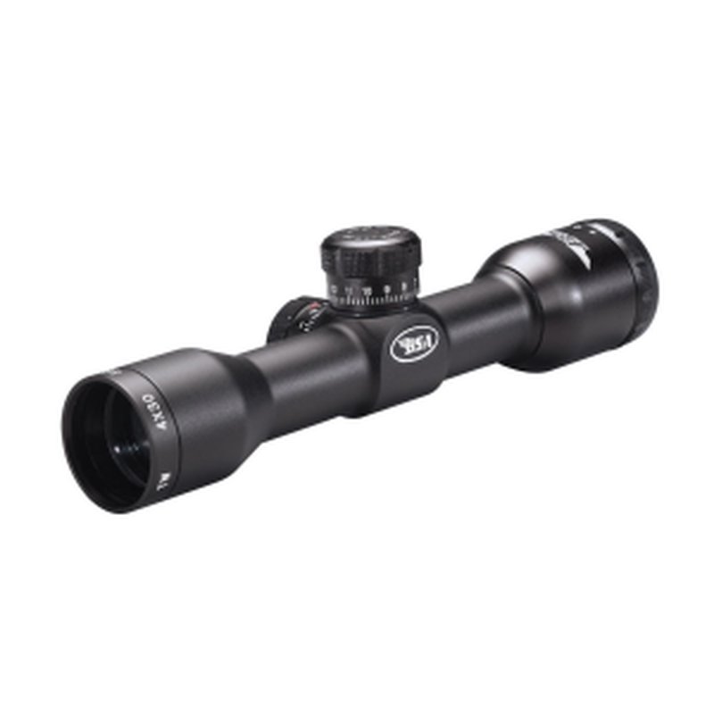 BSA Tactical Weapon Rifle Scope - 4x30mm Mil-Dot 23-10.4' 4\" Matte