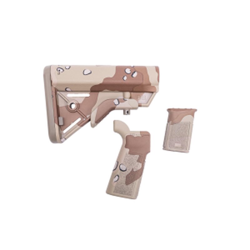 B5 Systems Chocolate Chip AR-15 Furniture Kit - Bravo Stock, Type 23 Grip, Vertical Grip