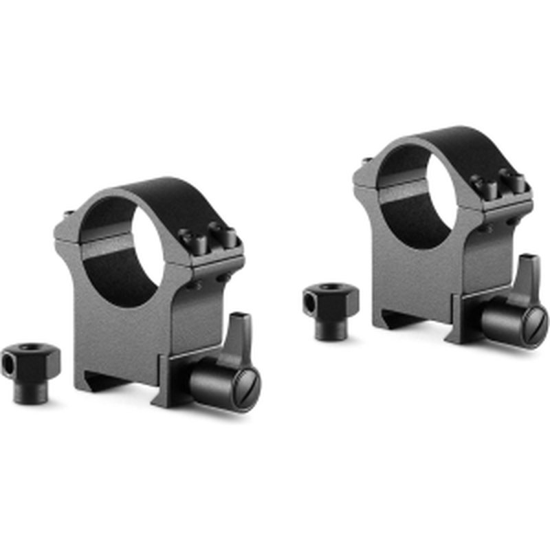 Hawke Professional Weaver 1in High 2pc Scope Rings Black Steel
