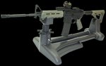 MTM CaseGard Lightweight Quick Rest Rifle Stand Gray