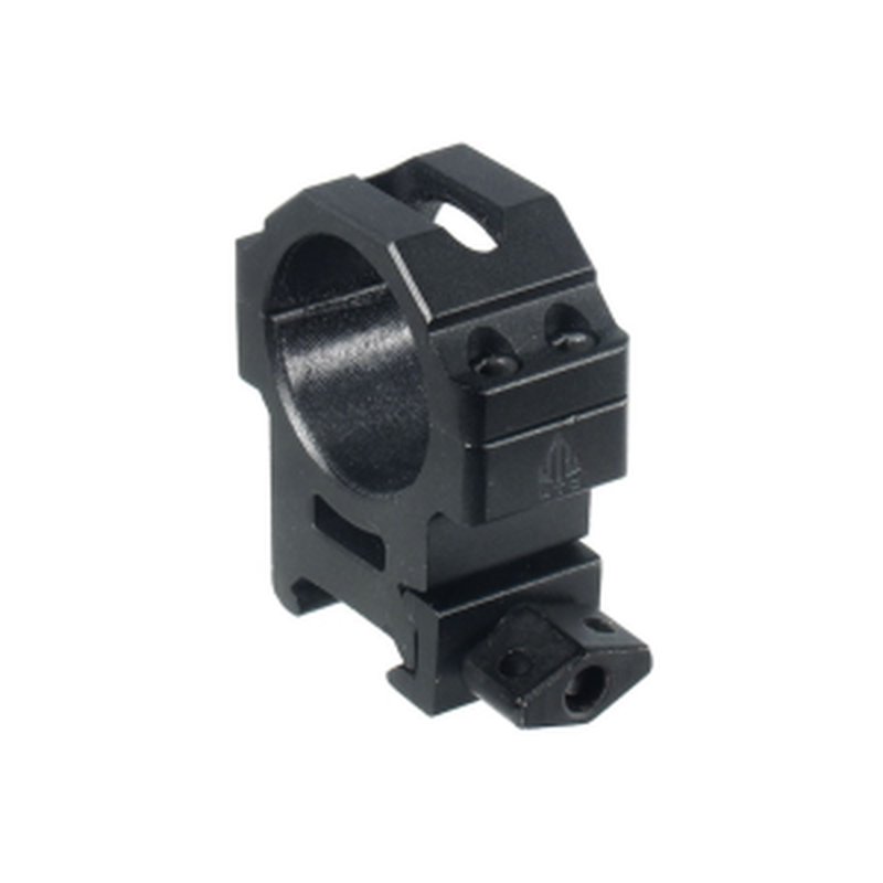 UTG Max Strength Tactical 4 Hole QD Twist Lock Picatinny 30mm Scope Rings Matte Black Medium