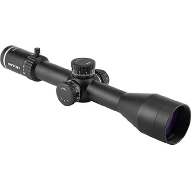 Riton Optics 5C428LFI 5 Conquer Black Hardcoat Anodized 4-28x 56mm 34mm Tube Illuminated Red TPSR Reticle Features Throw Lever