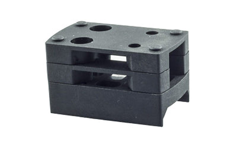 Shield Sights Polymer Picatinny/Weaver Red Dot Mount with Triple Height Spacers
