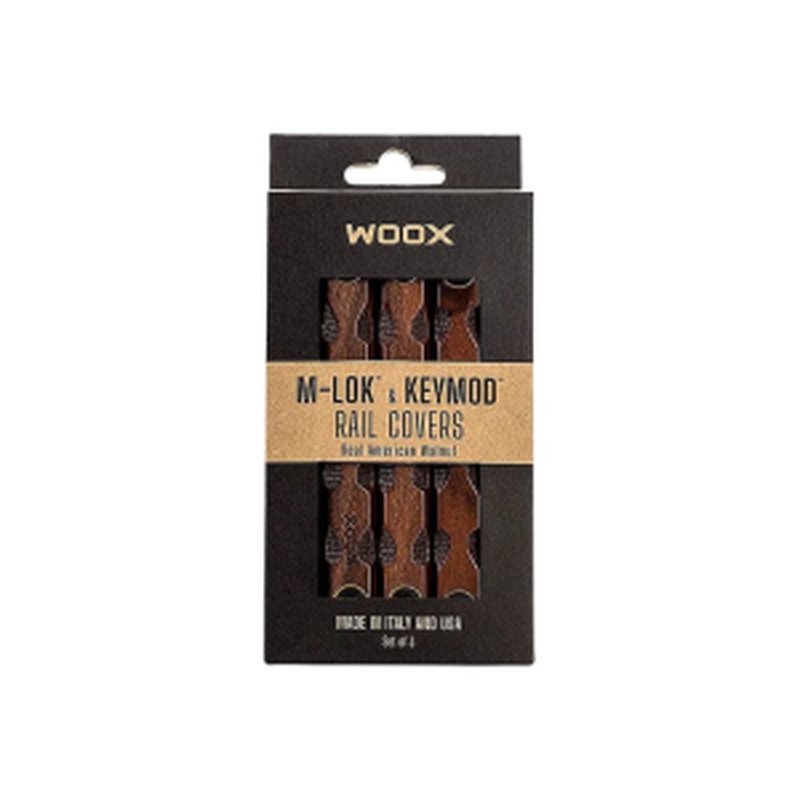 Woox SH.MLK005.S3 M-LOK Rail Covers 3-Pack Micarta Green/ Walnut