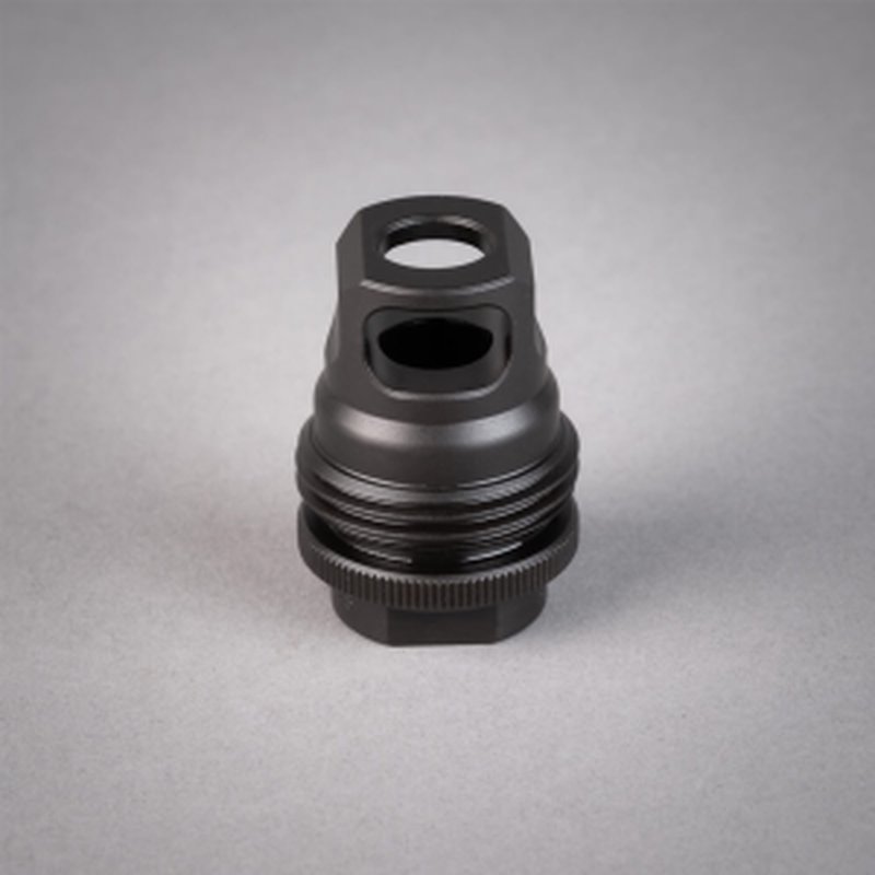 SilencerCo ASR Single Port Muzzle Brake 9mm 1/2-28 RAW Finish