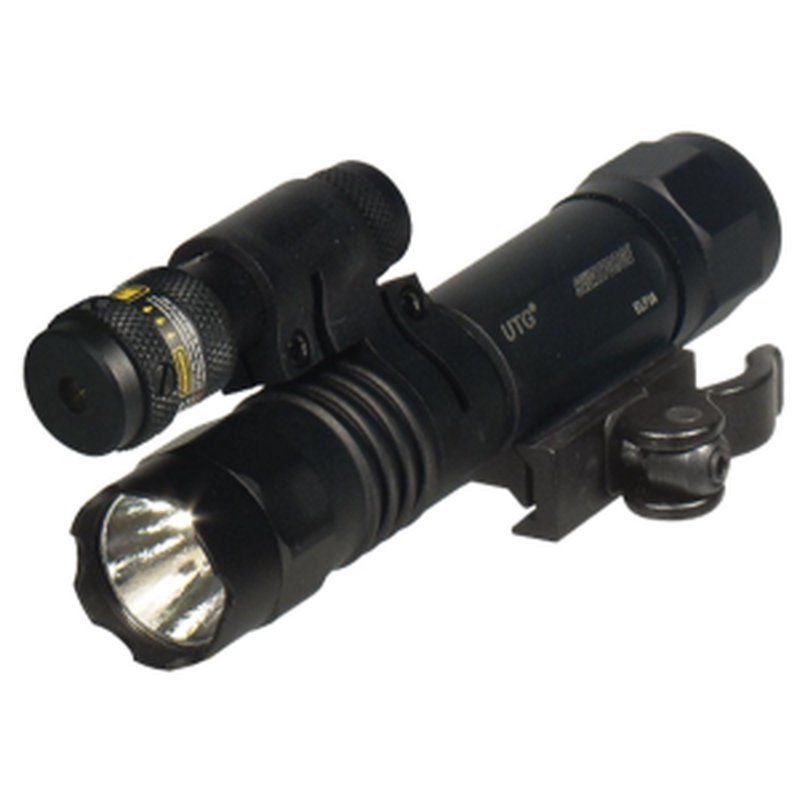Leapers P38 Red Laser Flashlight Combo with Picatinny/Weaver QD Mount