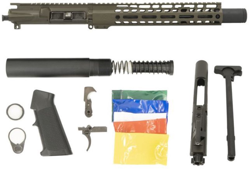 Ghost Firearms .300 Blackout 10.5in Pistol Upper Pistol Lower Parts Kit M-LOK 1:8