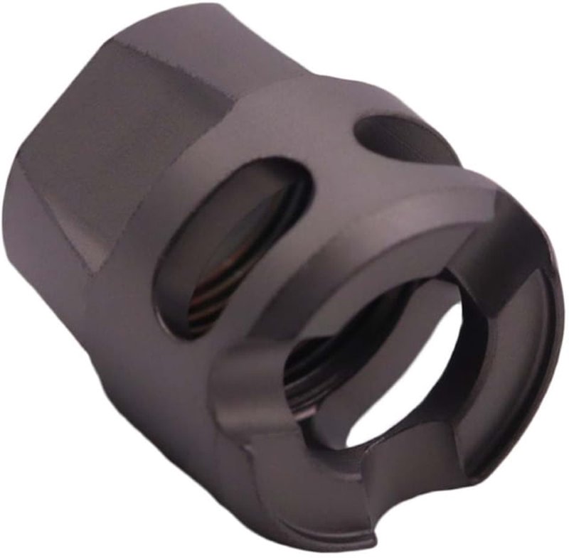 True Precision Y-Type Micro Compensator 9mm 1/2x28 Threads Gray