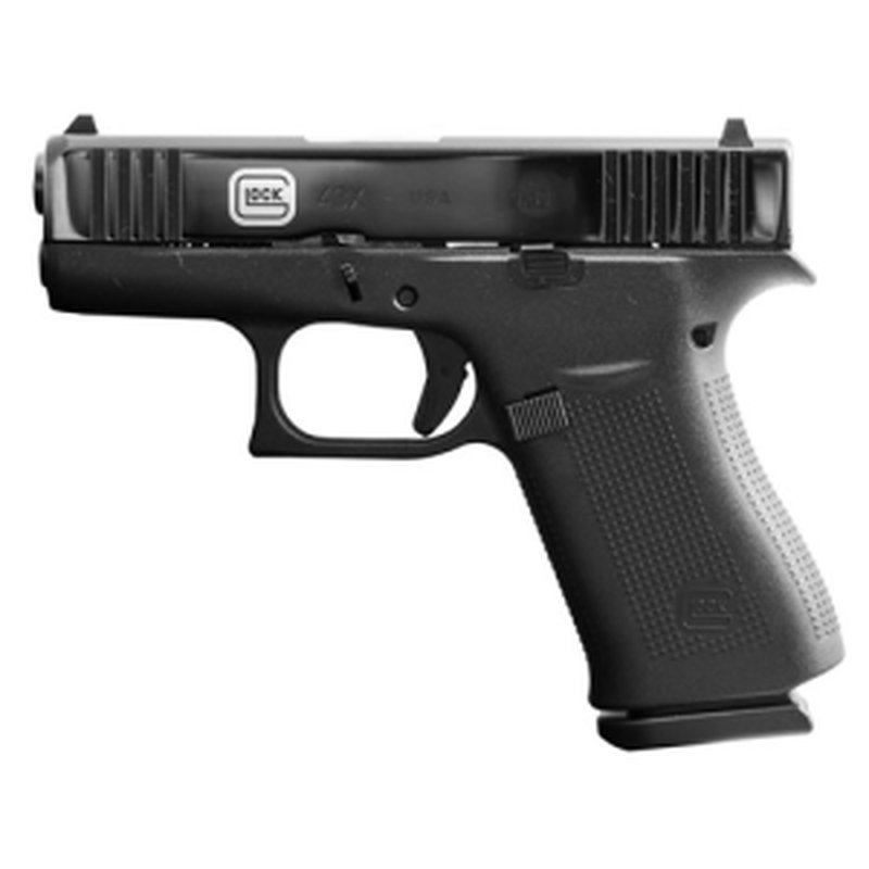 Glock G43X 9mm Pistol 3.4 Inch Barrel 10 Round Black