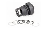 Yankee Hill Machine Co Mini QD Muzzle Brake, 9mm, 1/2-28, Black, Includes Shim Kit