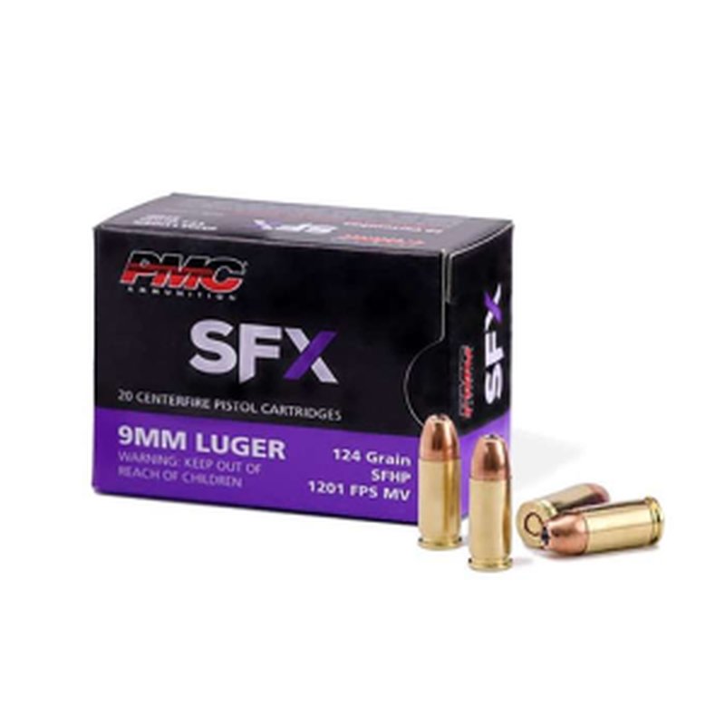 PMC SFX 9mm 124gr StarFire HP Ammunition 20 Rounds