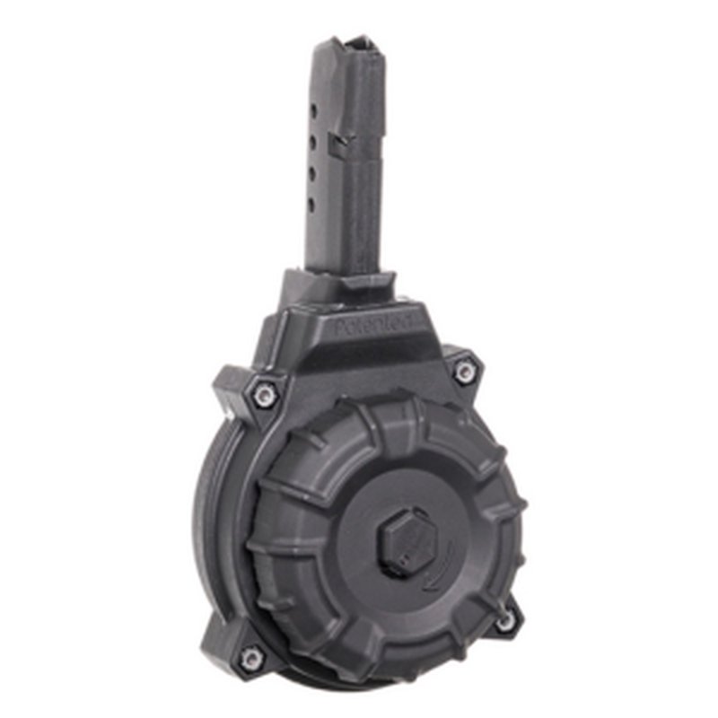 ProMag Glock 43/43X 9mm Drum Magazine 50 Rounds Polymer