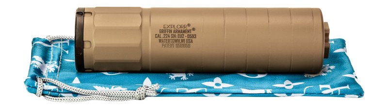 Griffin Armament Explorr 224 Utility Mount Suppressor GAEU2FDE-W