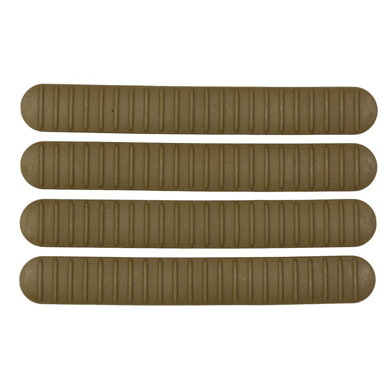 B5 Systems Rail Covers, 4 Pack, Fits M-LOK Rails, Matte, Coyote Brown