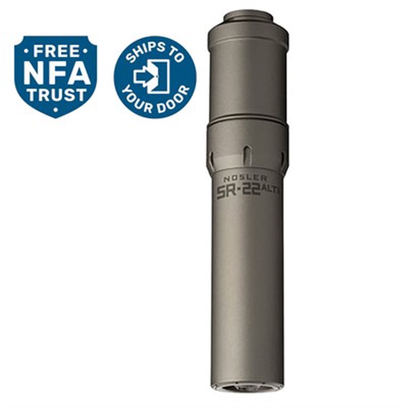 NOSLER SR-22ALTI 22 CALIBER RIFLE SUPPRESSOR