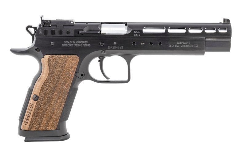 Tanfoglio Defiant Gold Match 9mm Luger Pistol 6-Inch Barrel 16-Round