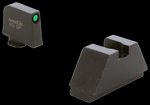 AmeriGlo GL810 Glock Optic-Compatible Front & Rear Sights 2XL Tall Green Tritium