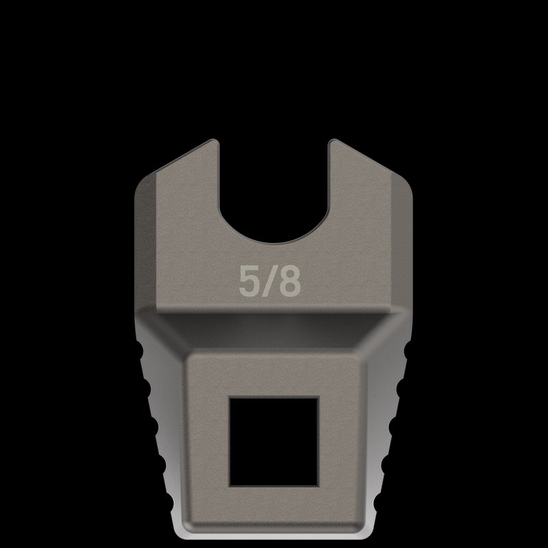 Real Avid Master-Fit AVMF58MDW 5/8 In Muzzle Device Crowfoot Wrench, Titanium-Coated Stainless