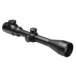 NCStar Shooter II Series 3-9x40 Riflescope 1in Black Anodized Dual Illuminated Red/Green Dot Reticle SEEFB3940G