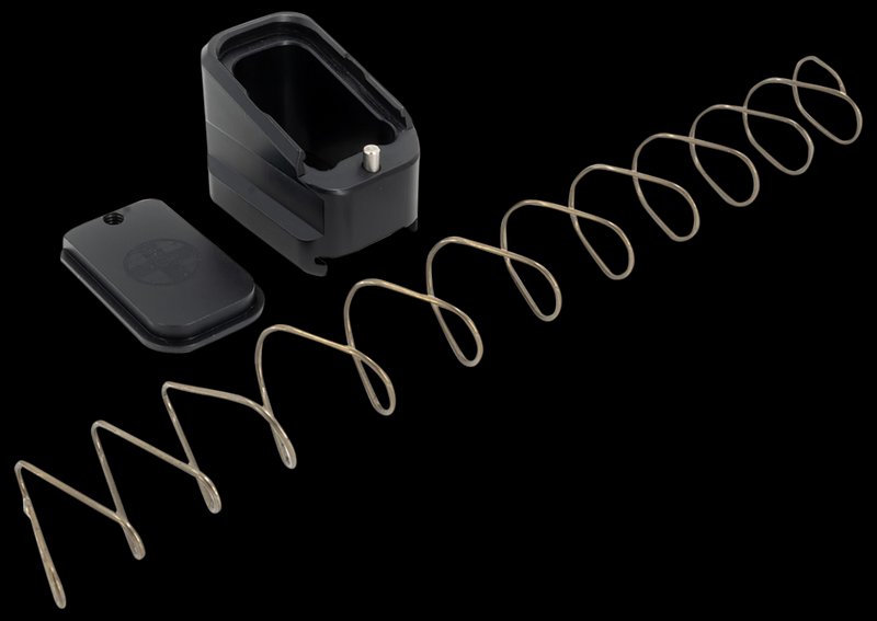 Shield Arms G17ME5BLK Glock Magazine Extension +5/+4, Black Anodized Aluminum