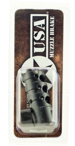 Patriot Ordnance Factory Triple Port 1/2-28 Muzzle Brake, .223 Rem/5.56, Nitride Black - 308